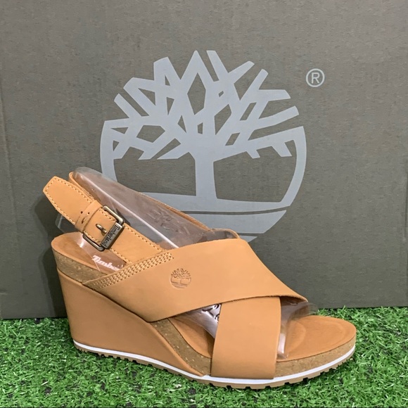 TIMBERLAND WOMENS CAPRI SUNSET CROSS BAND SANDALS - Picture 2 of 13